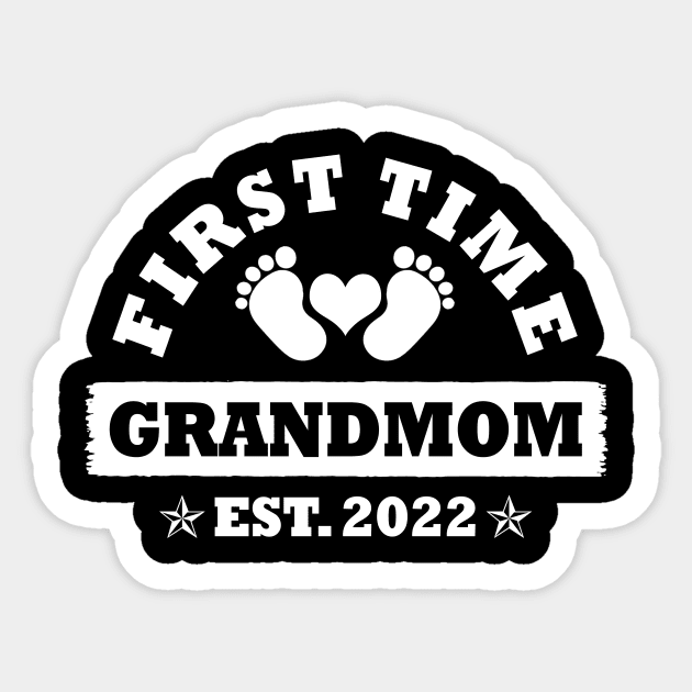 First Time Grandmom Est 2022 Funny New Grandmom Gift Sticker by Penda